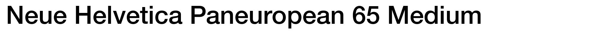 Neue Helvetica Paneuropean 65 Medium image